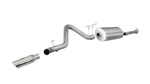 Chevrolet Silverado Performance Exhaust - Single Side Exit - CORSA Performance - Cat Back Sport - Polished - `11-`12